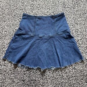 We The Free Highlands Denim Mini Skirt